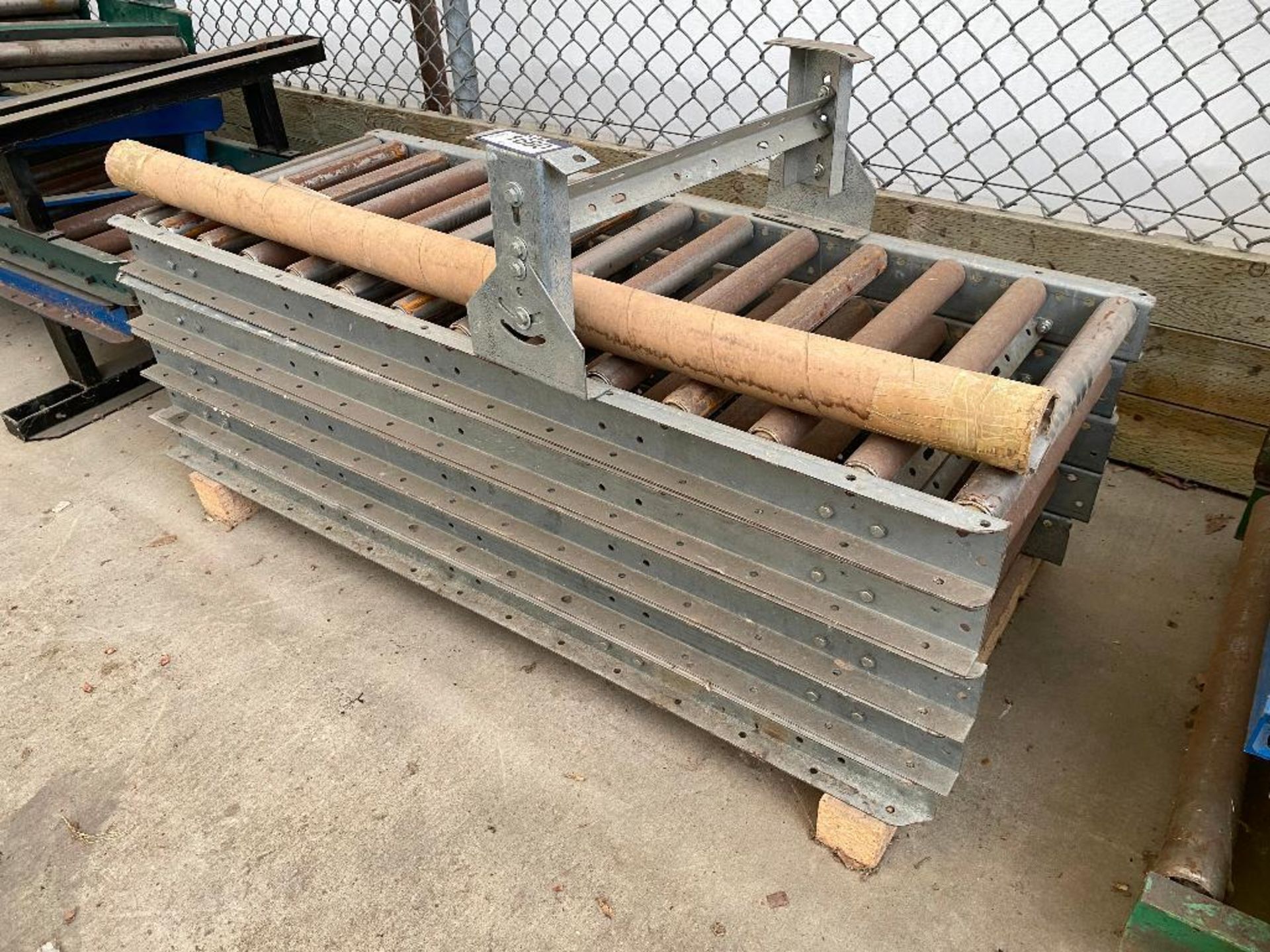Lot of (5) 60" X 24" Roller Conveyors