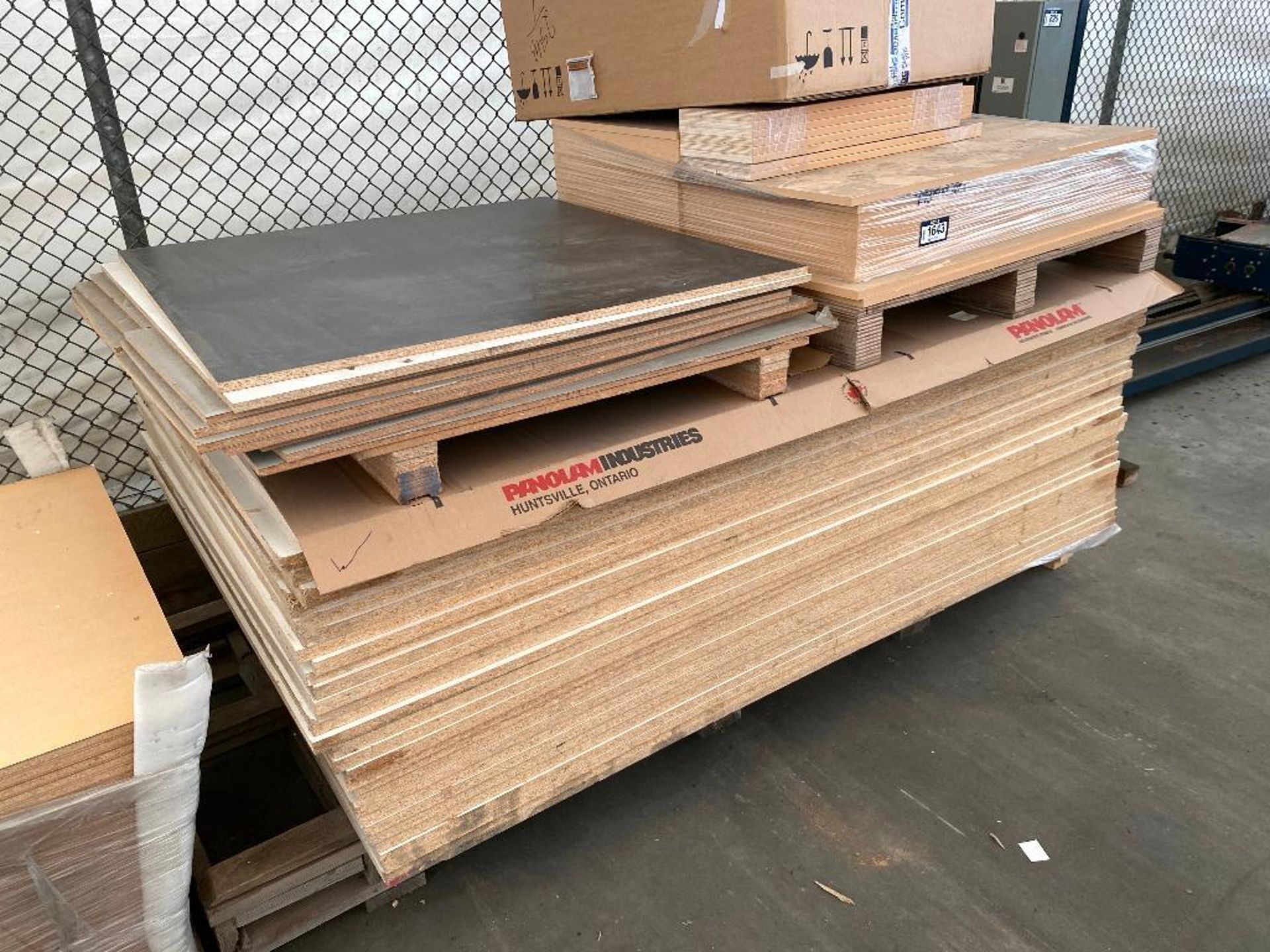 Lot of Material including Approx. (2) Asst. 61" X 97" X 1" Melamine Sheets and Asst. Panels - Image 3 of 5