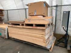 Lot of Material including Approx. (2) Asst. 61" X 97" X 1" Melamine Sheets and Asst. Panels