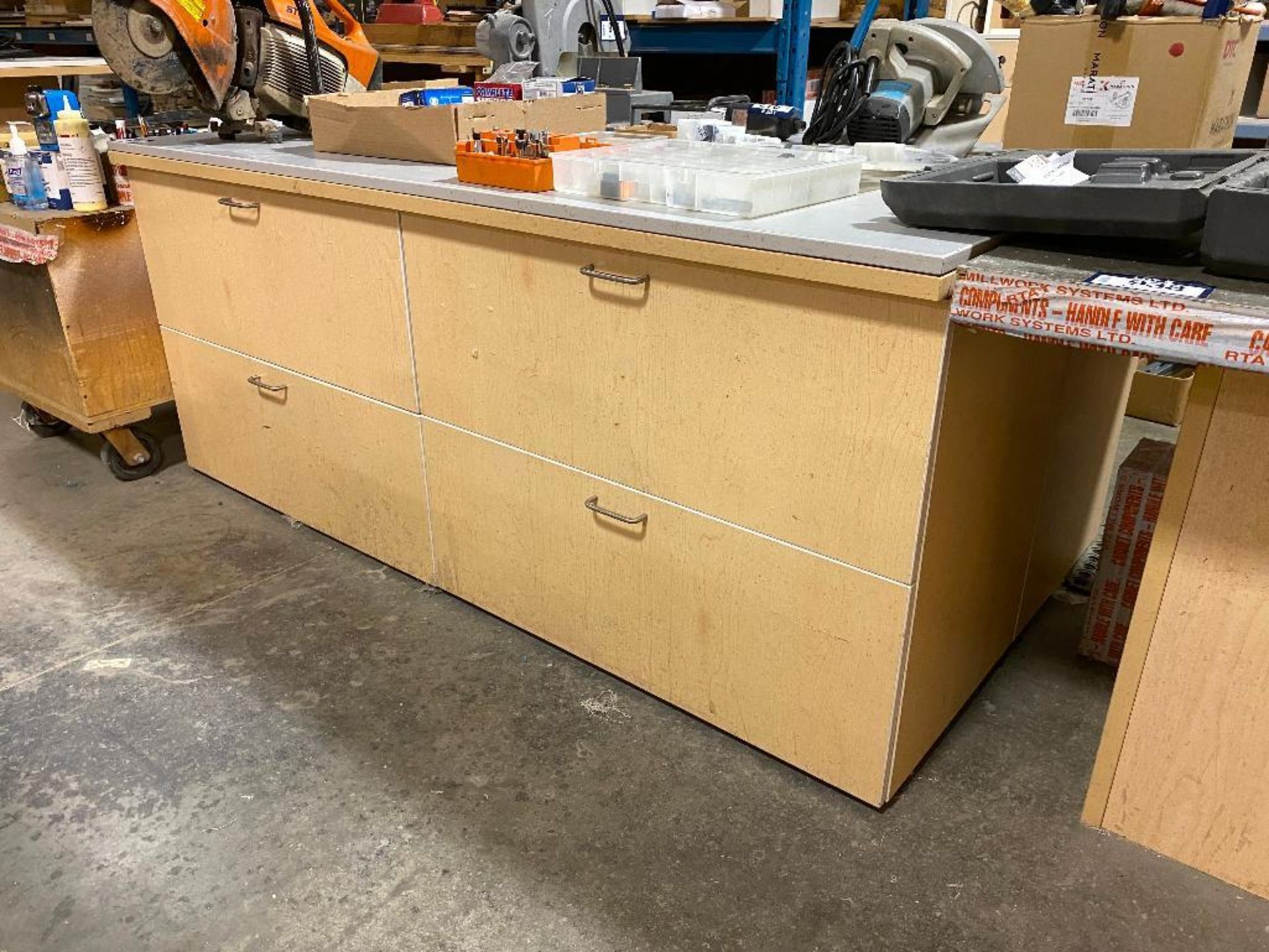 42" X 71" X 30" Work Table w/ 8-Drawers - Image 2 of 3