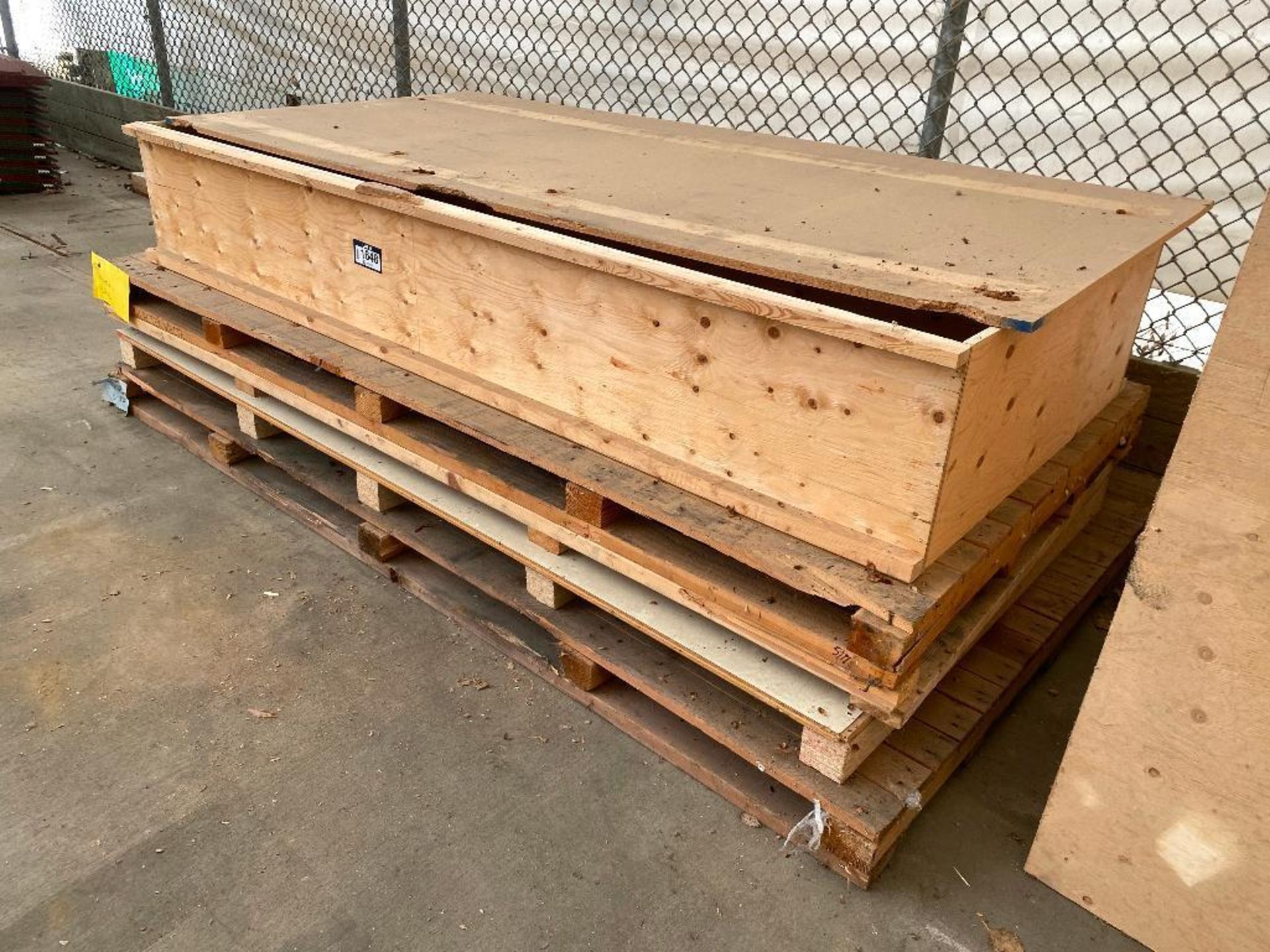 Lot of (4) 50" X 102" Pallets and (1) 8' X 40" Crate - Image 2 of 2