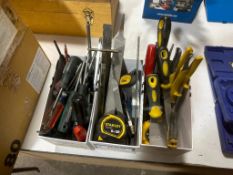 Lot of (3) Boxes Asst. Screwdrivers, Files, and Scrapers