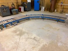 19' X 27" Curved Rolling Conveyor
