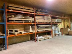 (4) 12.5' X 42" X 9' Sections of Pallet Racking w/ 18-Beams, 5-Uprights