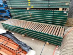 Lot of (14) 24" X 120" Roller Conveyors