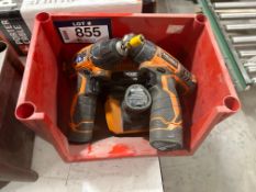 Lot of (2) Ridgid 12V R82005 3/8” Drill