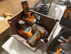 Lot of (2) Ridgid 12V Drills w/ (2) Batteries, Charger