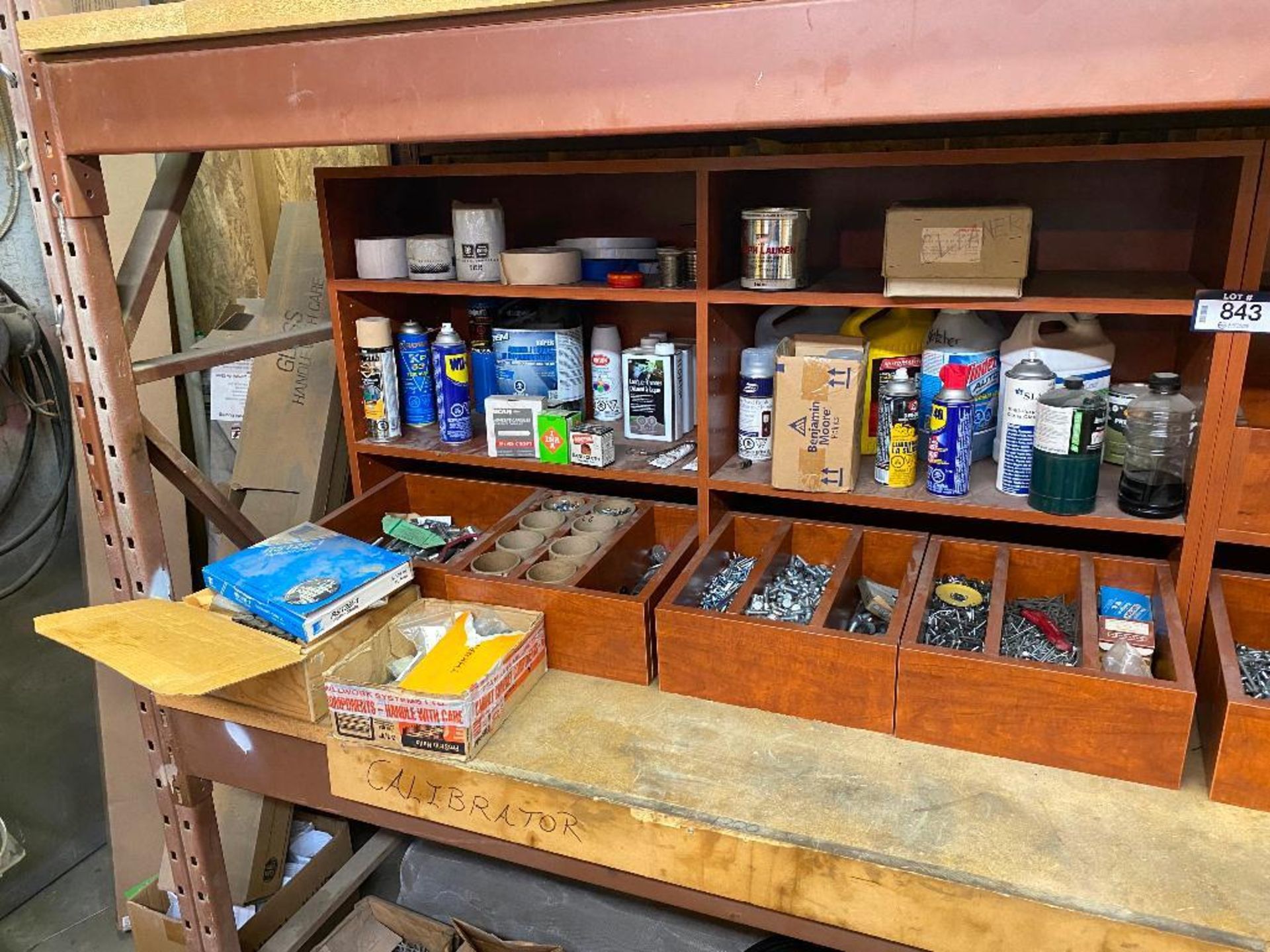 Lot of (2) Shelves w/ Asst. Nuts, Bolts, Screws, Coolant, Aerosols, etc. - Image 5 of 7