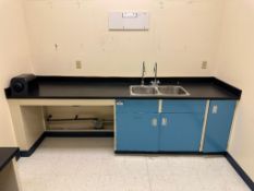 116" Mott Laboratory Work Bench with Stainless Steel Sink & 65" Work Bench