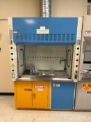 Mott Manufacturing 7321000 Pro Bench Vertical Sash Fume Hood with Storage Cabinet