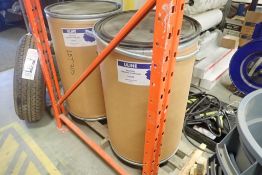 Lot of 1 and 1/3 Barrels Uline Industrial Sweeping Compound.