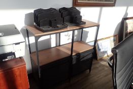 Lot of Office Storage Cabinet and (2) Desktop Organizers.