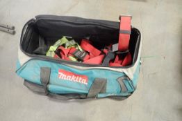 Lot of (2) Protecta Safety Harnesses and Makita Job Bag.