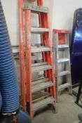 Louisville Fiberglass/Aluminum 6' Step Ladder.