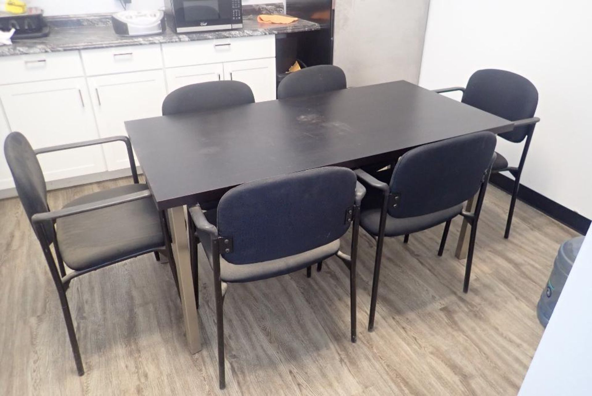 Lot of Dining Table and (6) Side Chairs.