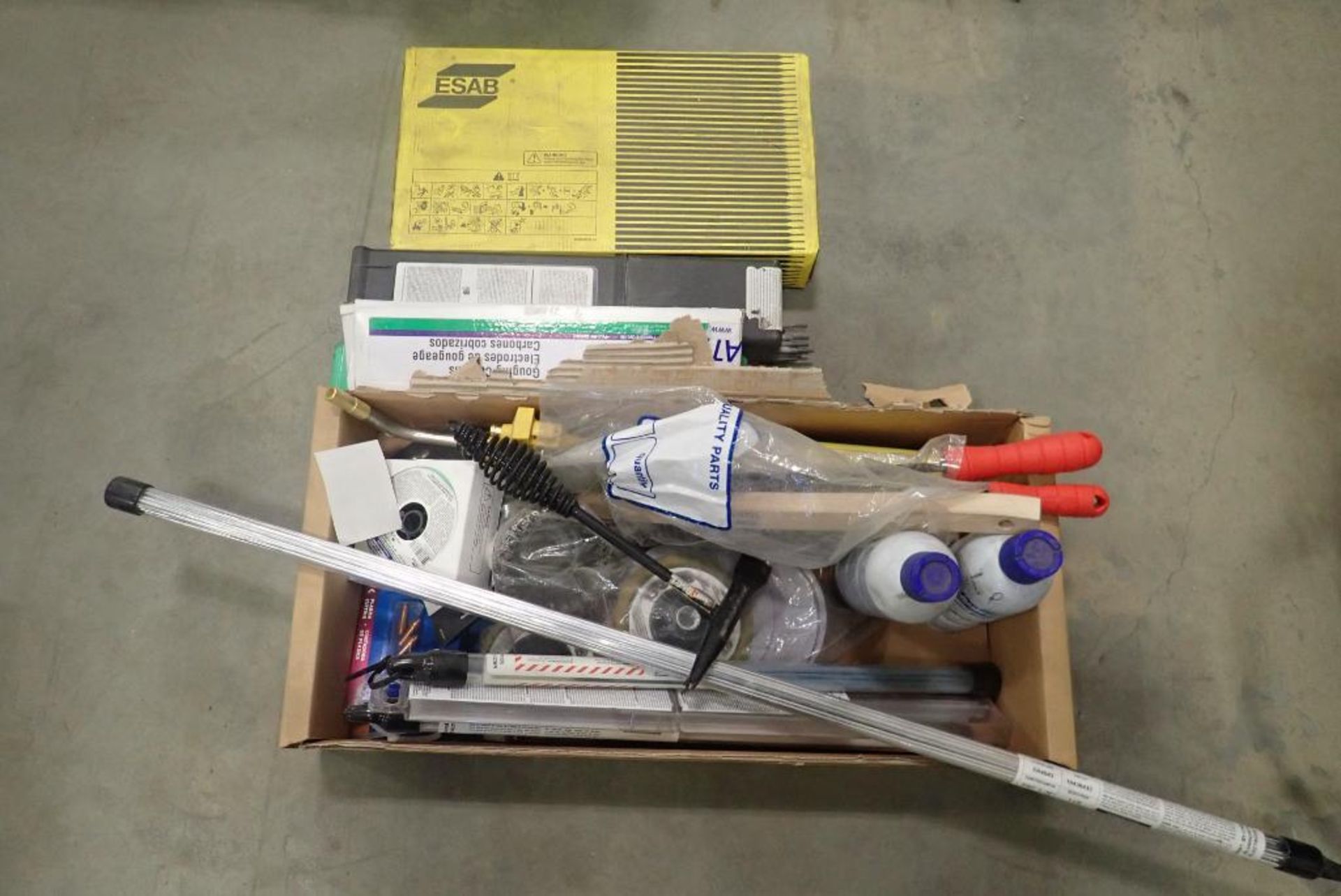 Lot of Asst. Welding Rod, Files, Anti-Spatter Spray, Braising Rod, etc.