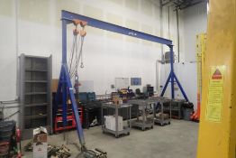 Vestil AHS-2-20-16 Mobile 2,000lbs Adjustable Height Gantry Crane