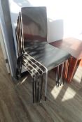 Lot of (6) Wooden Stacking Chairs.