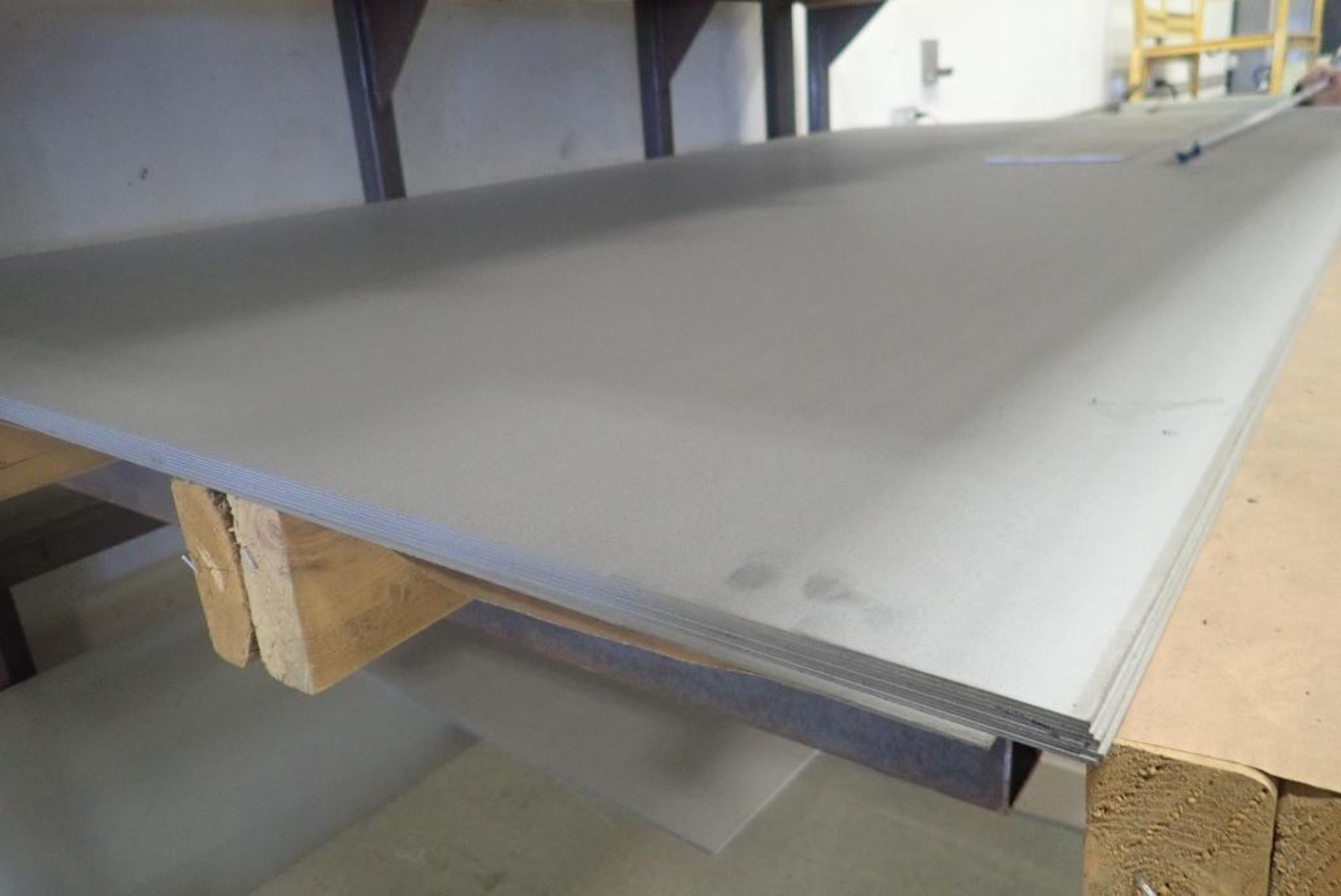 Lot of Approx. (8) Sheets 4'x8' 14ga Galvanized Steel.