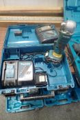 Makita BDA350 3/8" 18v Cordless Angle Drill w/Case, (2) Chargers and (2) Batteries.