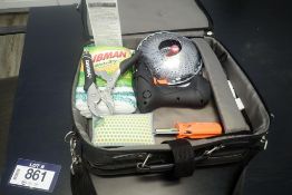 Lot of Laptop Case, Cordless Drill, Multi-Head Screwdriver, etc.