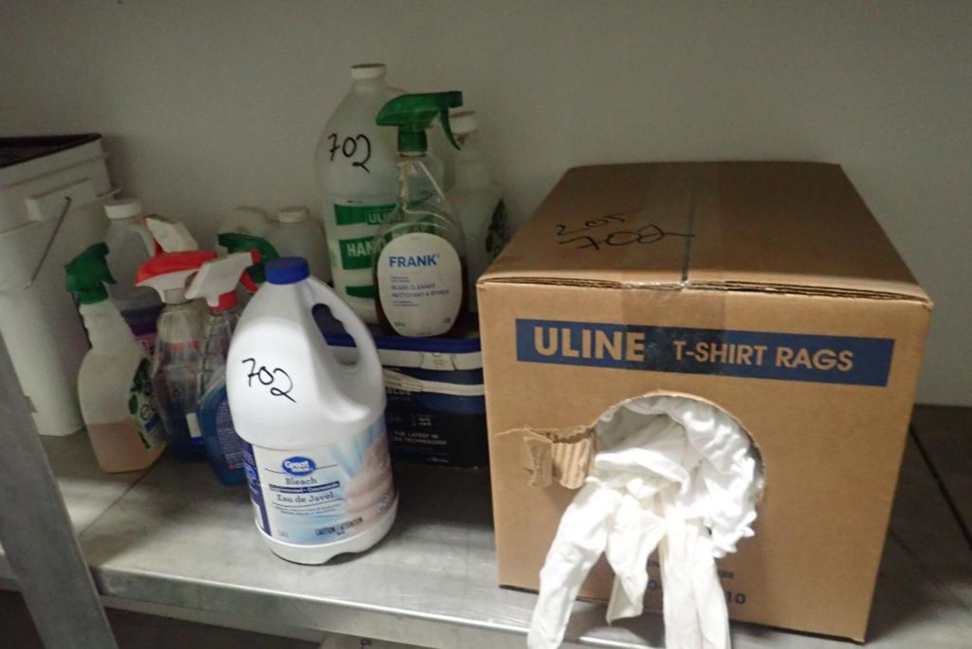 Lot of 2 and 1/2 Buckets Quick-Sorb Oil Dry, Asst. Cleaning Supplies, Shop Rags, etc. - Image 3 of 4