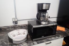 Lot of MasterChef Microwave, Coffee Maker and RCA Radio.