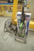 Lot of Electric Shop Fan and Bissel Vacuum Cleaner.
