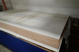 Lot of (4) Sheets 4'x8'x1/8" Puck Board.