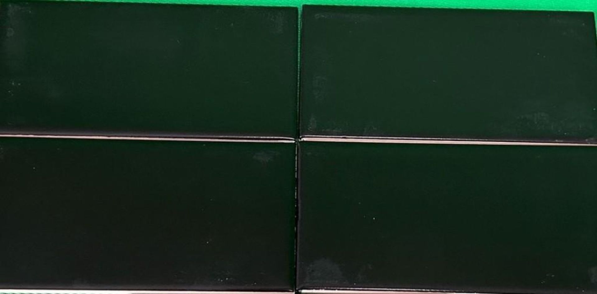 Lot of Approx. (68) Boxes-1,292sq ft Matte Black 3x6 Ceramic Subway Wall Tile.