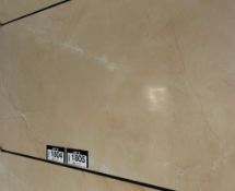 Lot of Approx. (36) Boxes- 864sq ft Ferrara Polished PST7 Lime 24x48 Porcelain Tile.