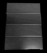 Lot of Approx. (24) Boxes-416sq ft Matte Black 4x12 Ceramic Subway Wall Tile.