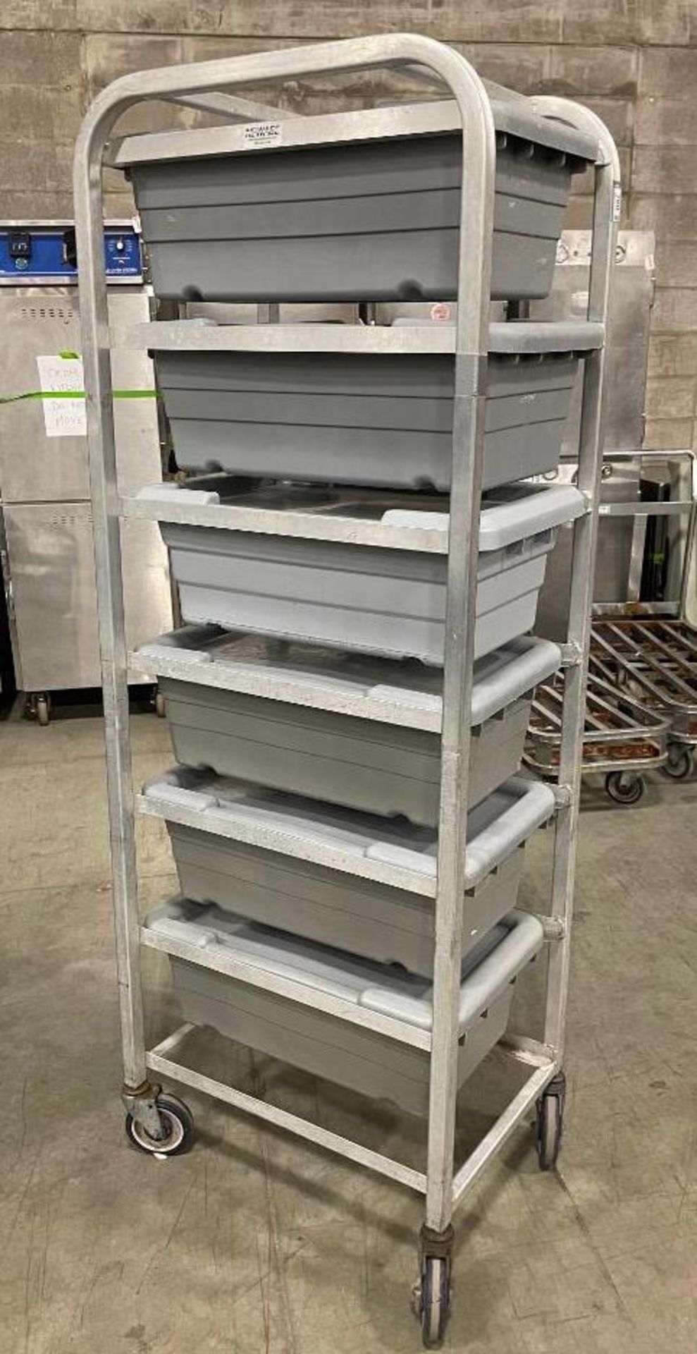 NEW-AGE INDUSTRIAL 6-TIER LUG CART WITH (6) POLY LUGS