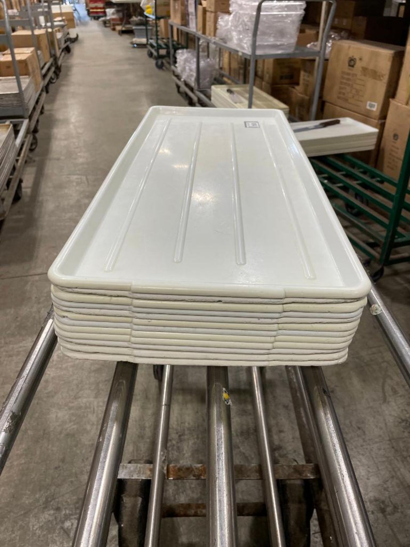 LOT OF APPROX. (12) 30" X 12.5" PLASTIC TRAYS - Image 3 of 3