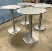 (4) EMU 900H 24" ROUND INDOOR/OUTDOOR BISTRO TABLE