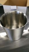 1000ML HEAVY DUTY STAINLESS GRADUATED MEASURE - NEW