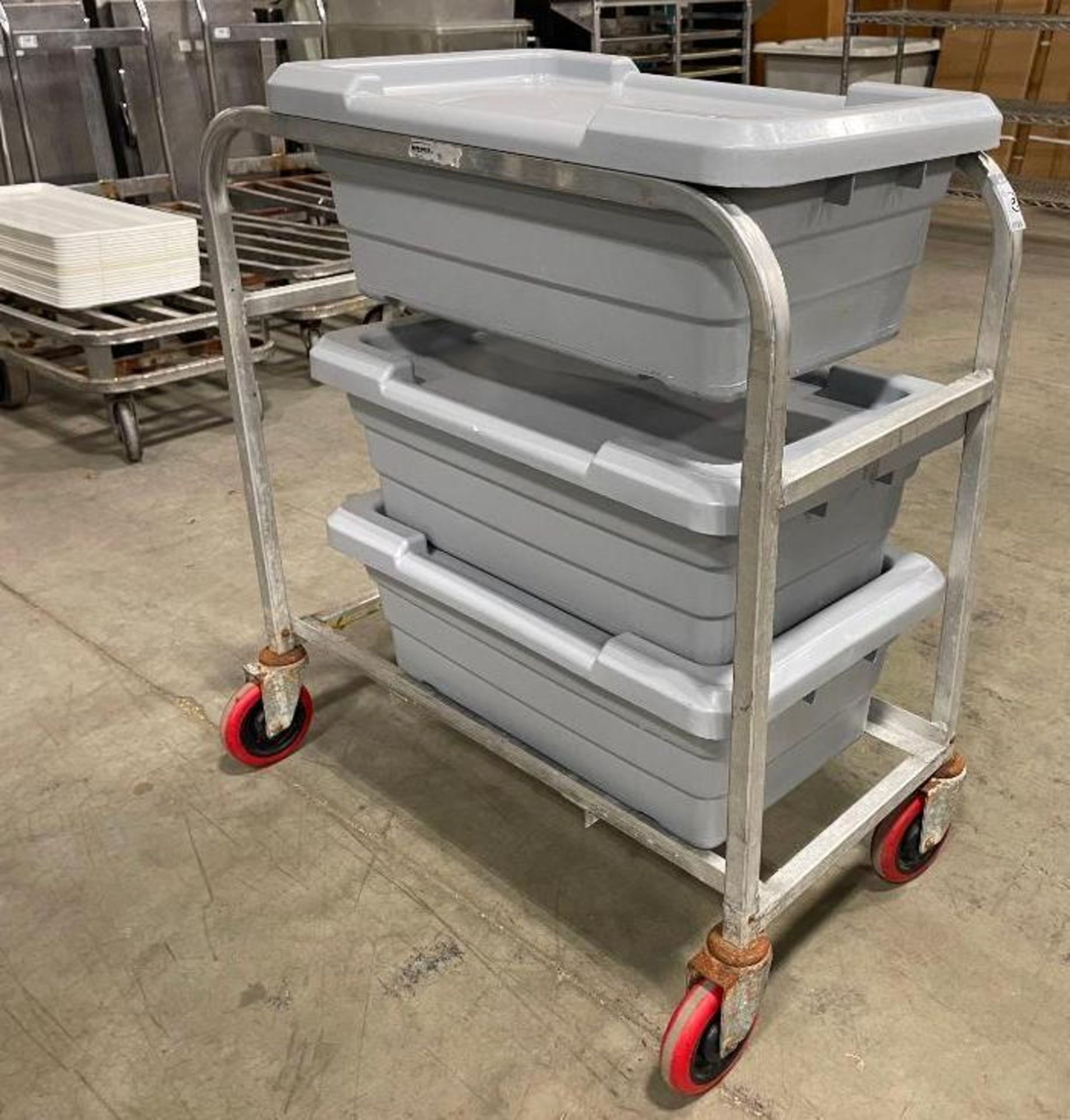 WIN-HOLT EQUIPMENT 2-TIER LUG CART WITH (3) POLY LUGS - Image 3 of 4