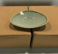 CASE OF TERRASTONE 6 3/8" SAGE GREEN SAUCER - 48/CASE, ARCOROC - NEW