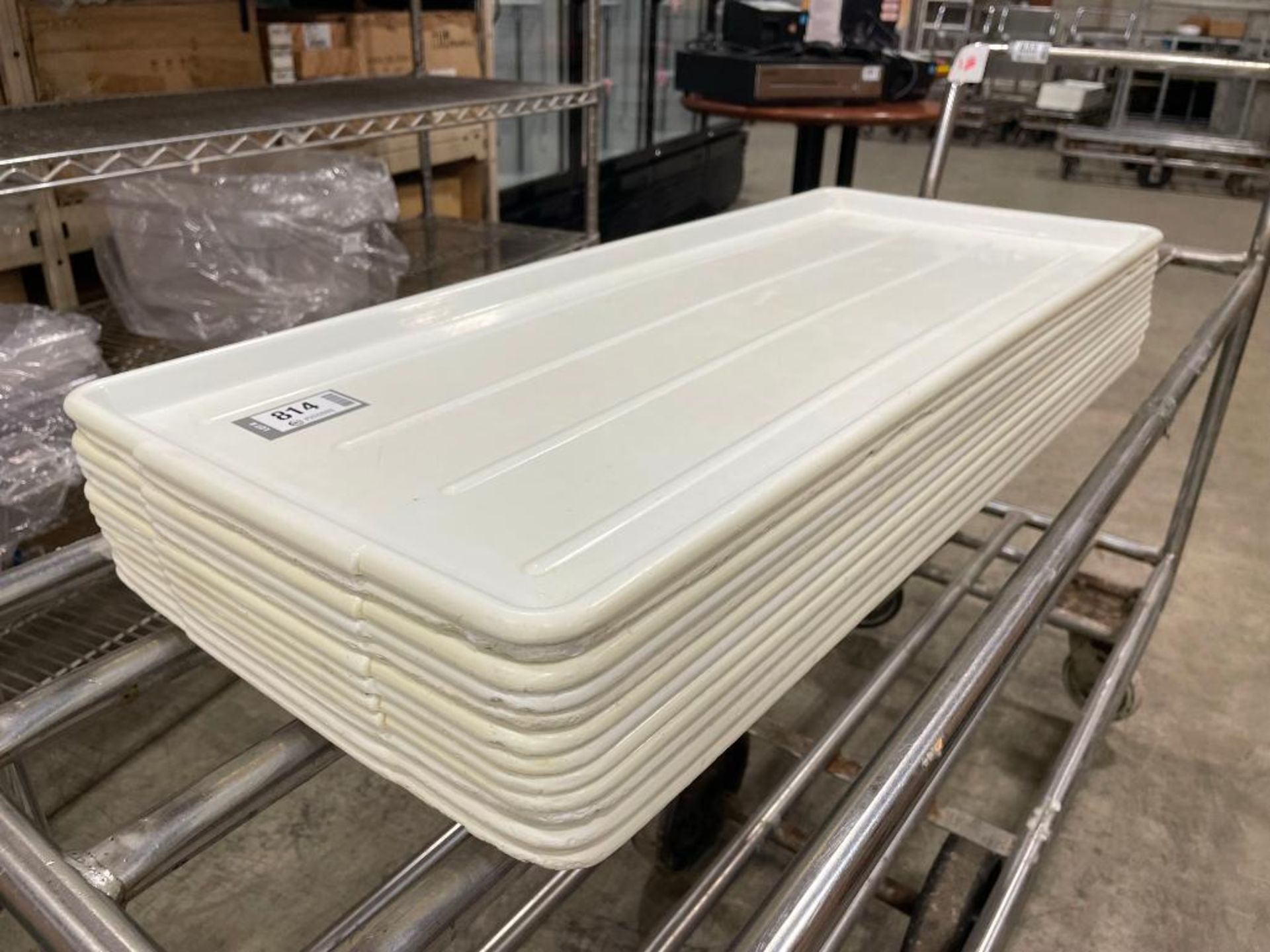 LOT OF APPROX. (12) 30" X 12.5" PLASTIC TRAYS - Image 2 of 3