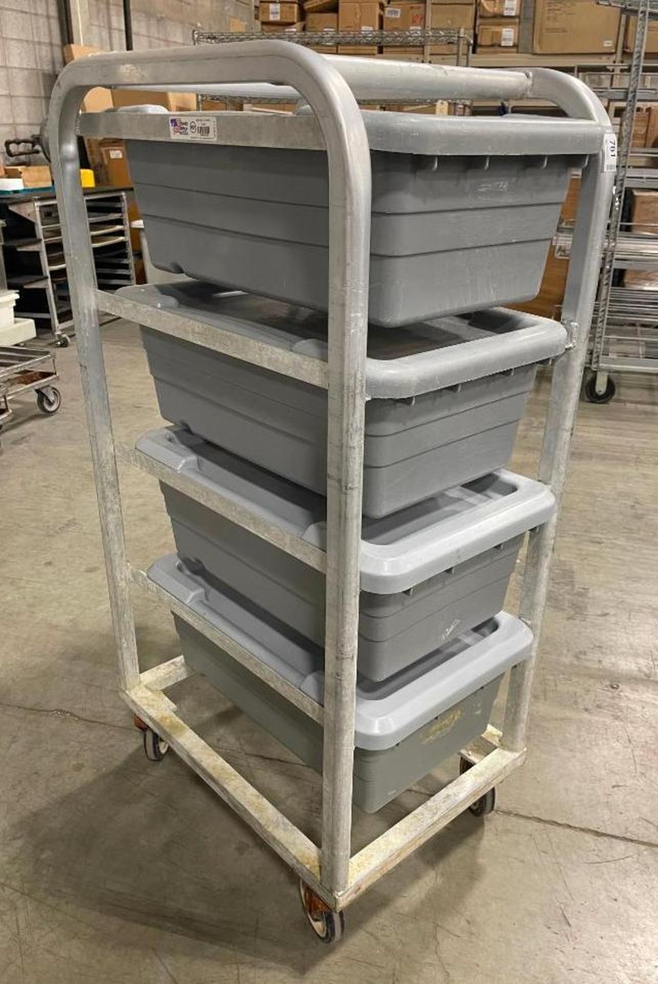NEW-AGE INDUSTRIAL 4-TIER LUG CART WITH (4) POLY LUGS - Image 3 of 5