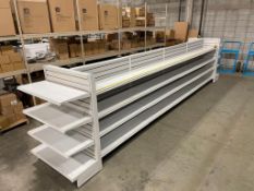 19' DOUBLE SIDED SLATWALL GONDOLA SHELVING