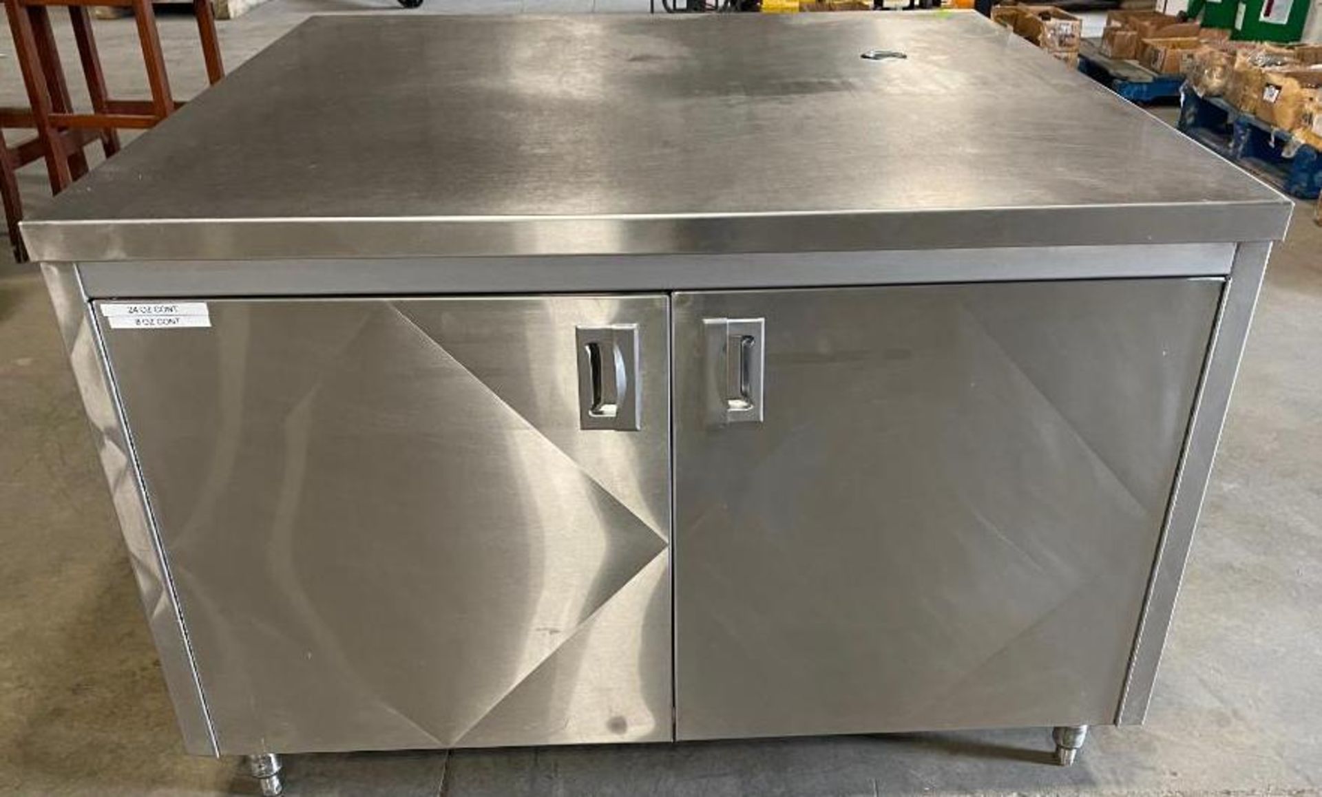 48" FOUR DOOR STAINLESS STEEL STORAGE CABINET/EQUIPMENT STAND - Image 4 of 24