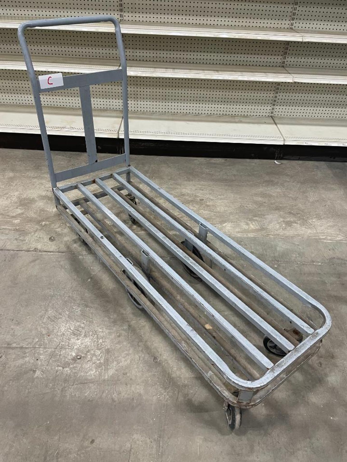 GREY STEEL WAREHOUSE STOCKING CART - Image 2 of 2