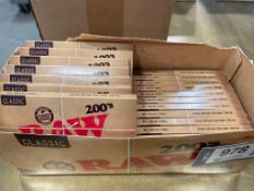 (30) PACKS OF RAW 200s NATURAL UNREFINED ROLLING PAPERS