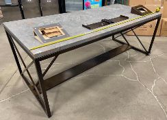 CUSTOM 96" X 42" TABLES WITH TABLET CUTOUTS