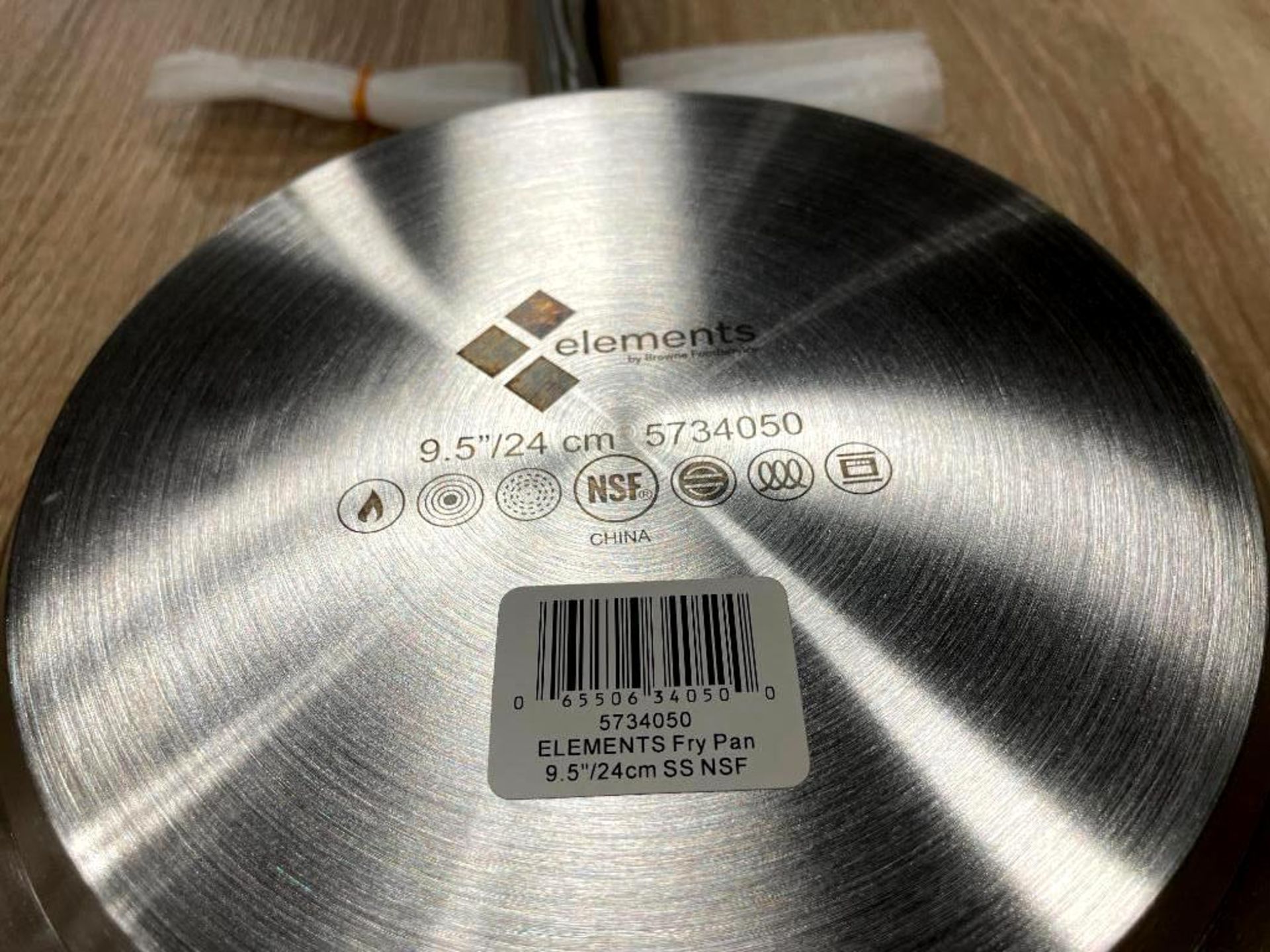 BROWNE ELEMENTS 9.5" STAINLESS STEEL FRY PAN - NEW - Image 3 of 3