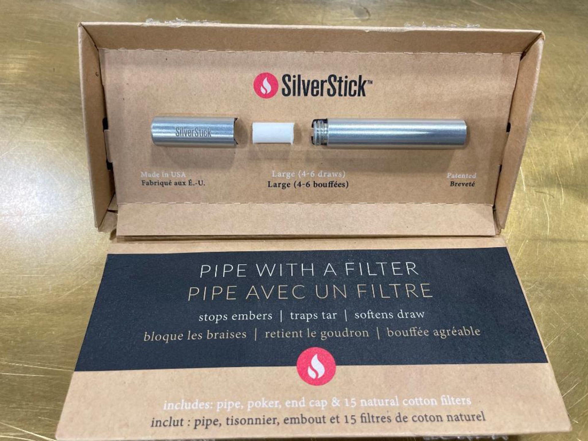 SILVERSTICK ONE-HITTER PIPE WITH FILTER - Image 2 of 4