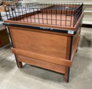 (2) 36.5" X 36.5" PRODUCE/GROCERY DISPLAY MARKET BINS