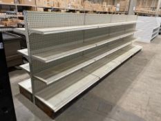 16' DOUBLE SIDED PEGBOARD GONDOLA SHELVING