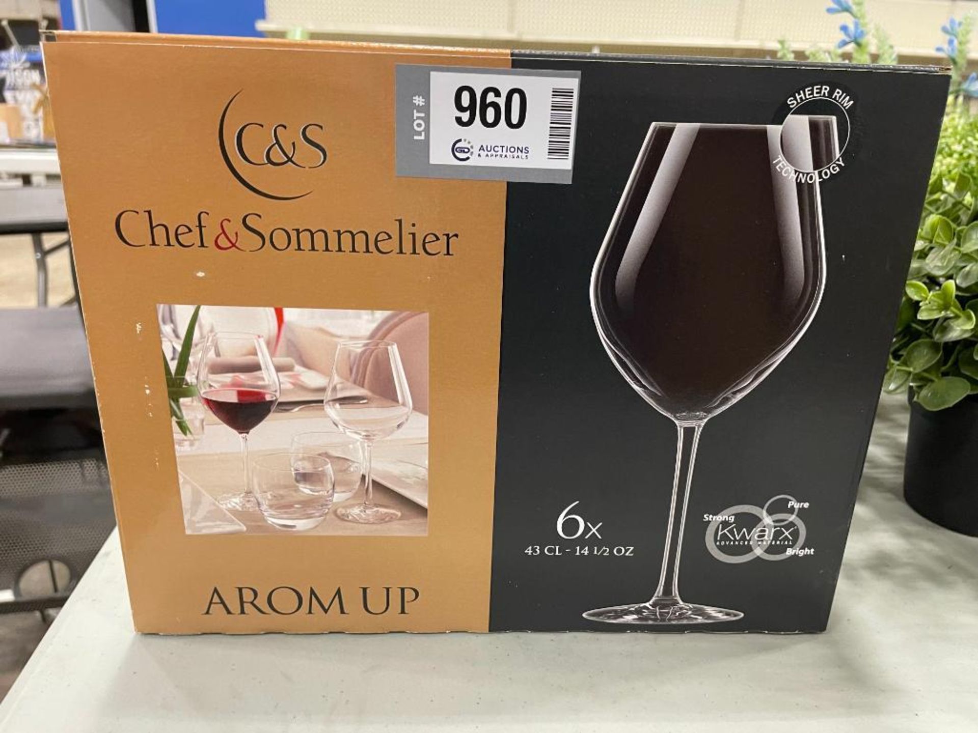 14.5 OZ AROM UP WINE GLASSES - LOT OF 6 (1 BOX), CHEF & SOMMELIER - NEW - Image 5 of 5